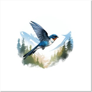 Swallow Bird Posters and Art